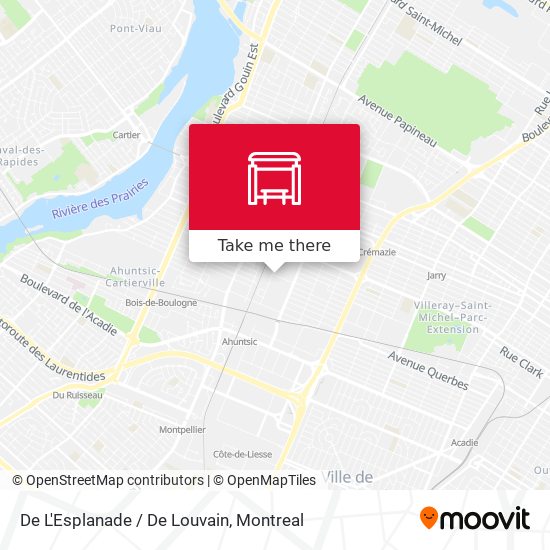 De L'Esplanade / De Louvain map