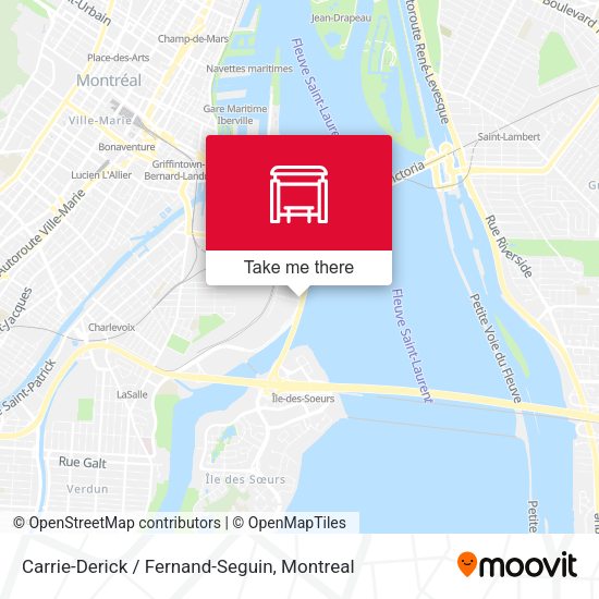 Carrie-Derick / Fernand-Seguin map