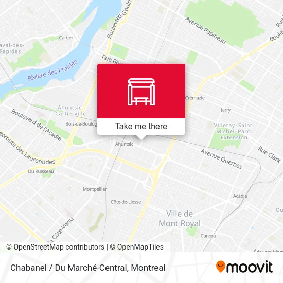 Chabanel / Du Marché-Central map
