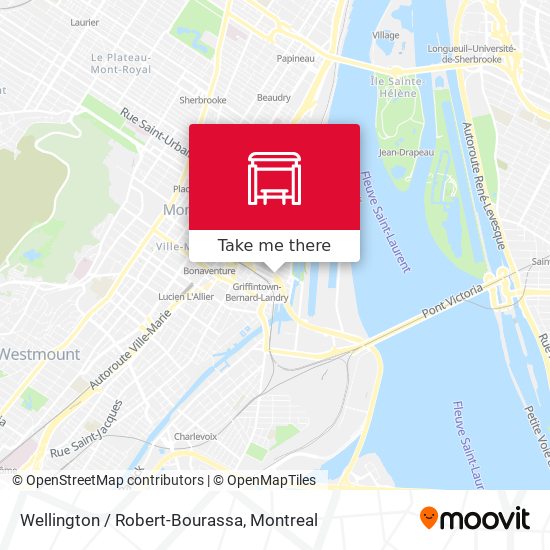 Wellington / Robert-Bourassa map