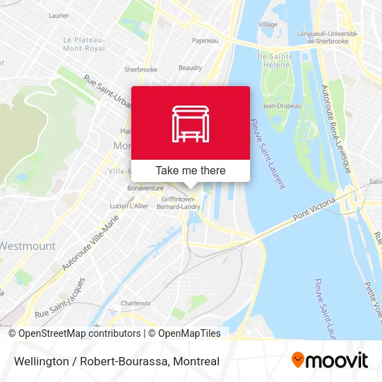 Wellington / Robert-Bourassa map