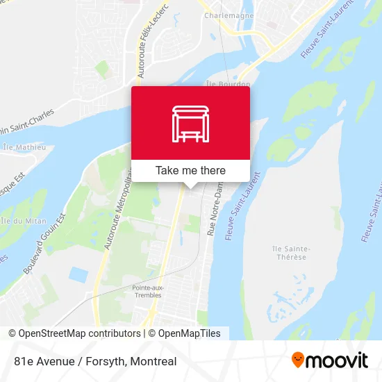 81e Avenue / Forsyth map