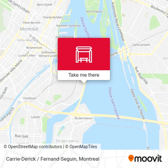 Carrie-Derick / Fernand-Seguin map