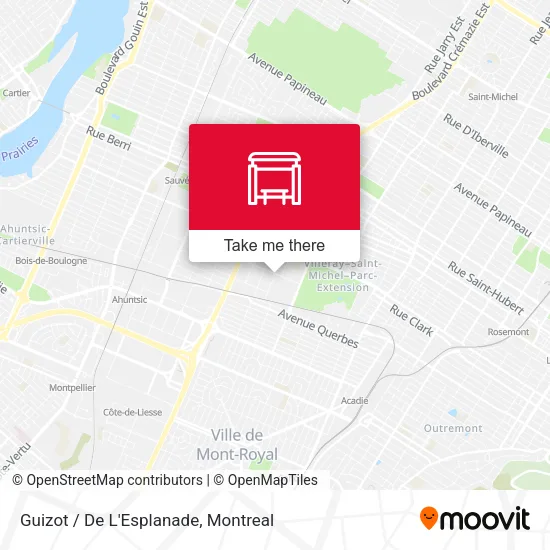 Guizot / De L'Esplanade map