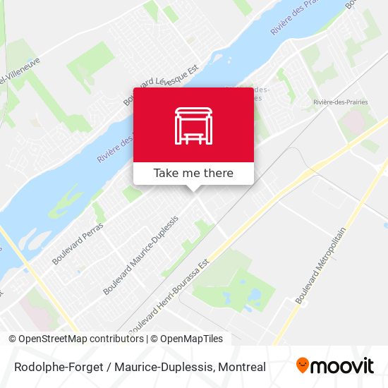 Rodolphe-Forget / Maurice-Duplessis map
