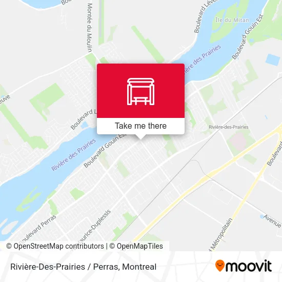 Rivière-Des-Prairies / Perras map