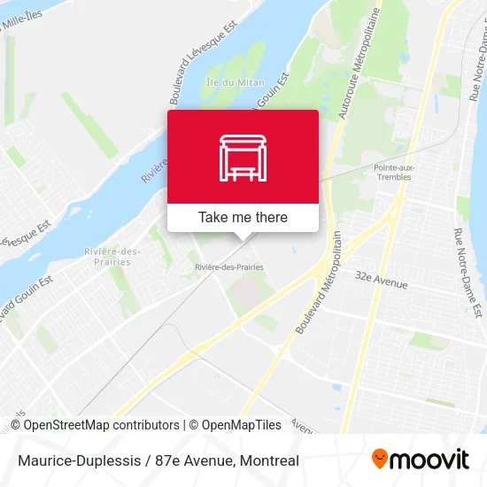Maurice-Duplessis / 87e Avenue map