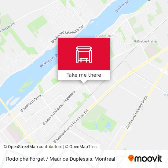 Rodolphe-Forget / Maurice-Duplessis map