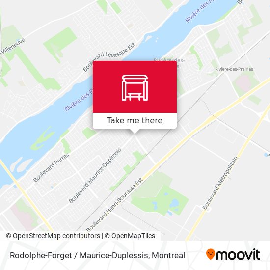 Rodolphe-Forget / Maurice-Duplessis map