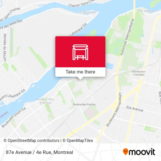 87e Avenue / 4e Rue map