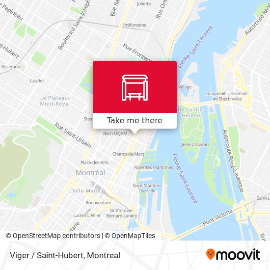 Viger / Saint-Hubert map