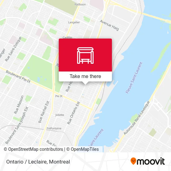 Ontario / Leclaire map