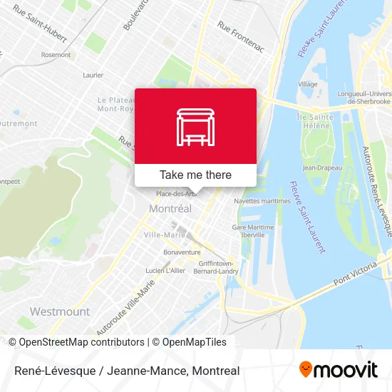 René-Lévesque / Jeanne-Mance map
