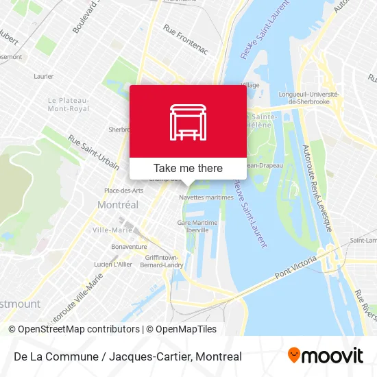 De La Commune / Jacques-Cartier map