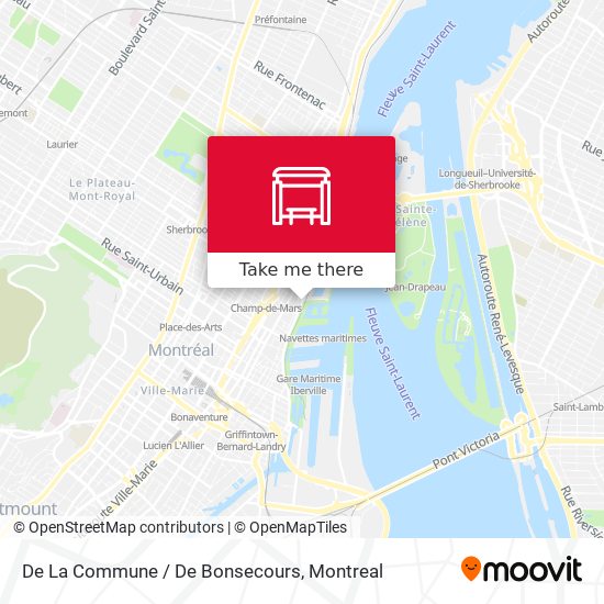 De La Commune / De Bonsecours map