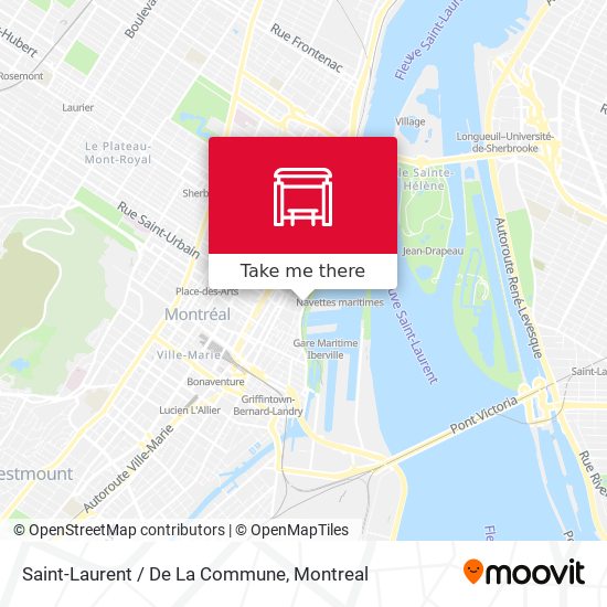 Saint-Laurent / De La Commune map