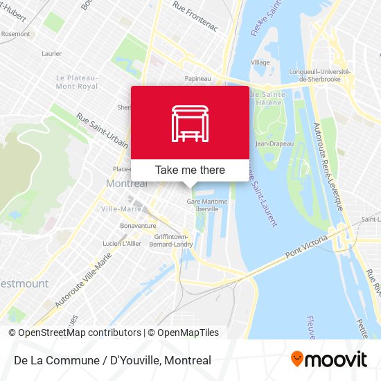 De La Commune / D'Youville map