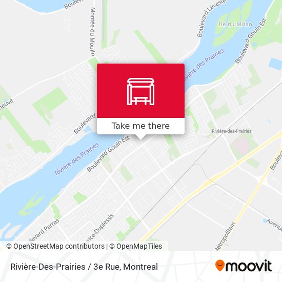 Rivière-Des-Prairies / 3e Rue map