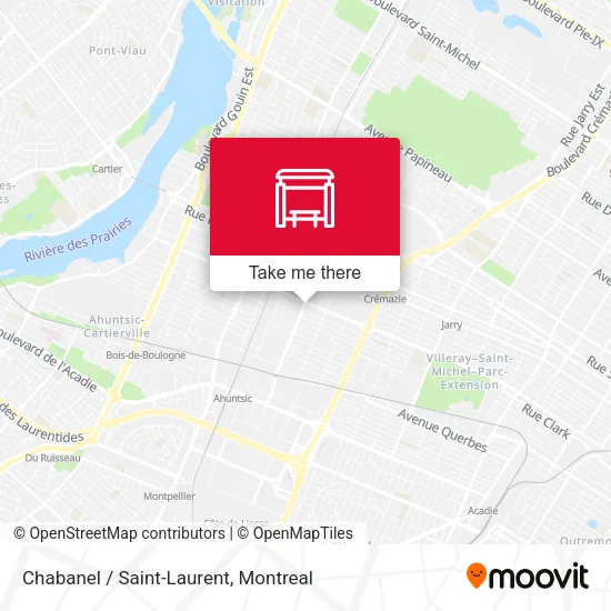 Chabanel / Saint-Laurent map