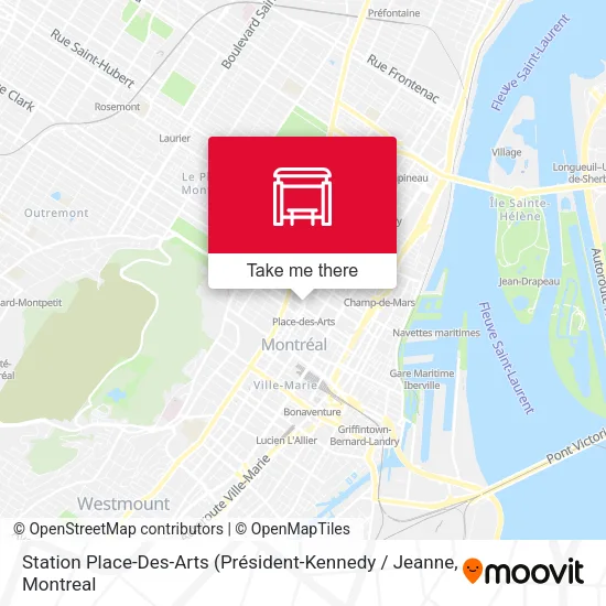 Station Place-Des-Arts map