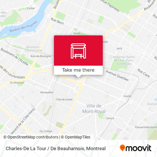Charles-De La Tour / De Beauharnois map