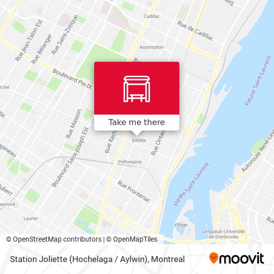 Station Joliette (Hochelaga / Aylwin) map