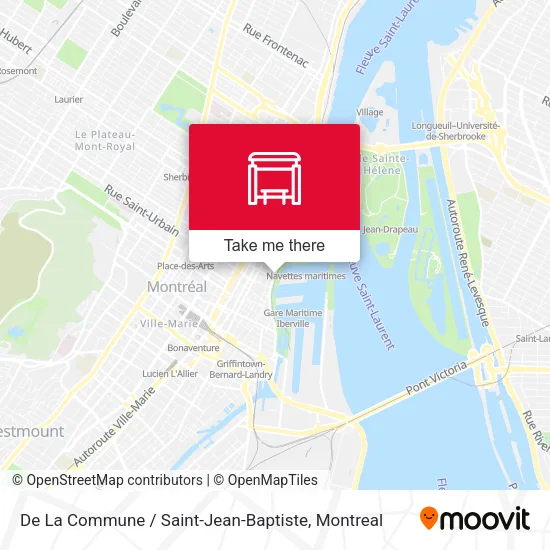 De La Commune / Saint-Jean-Baptiste map