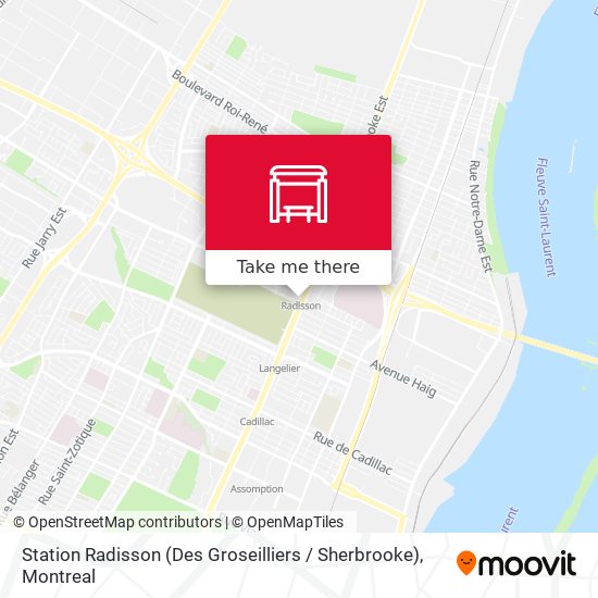 Station Radisson (Des Groseilliers / Sherbrooke) map