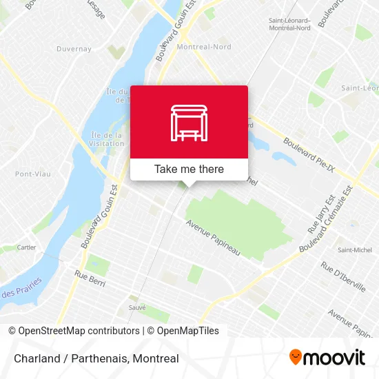 Charland / Parthenais map