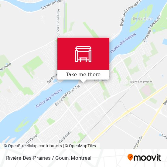 Rivière-Des-Prairies / Gouin map