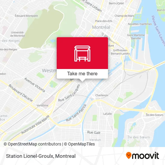 Station Lionel-Groulx map