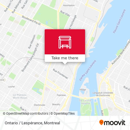 Ontario / Lespérance map