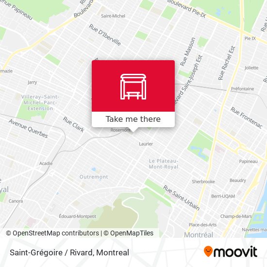 Saint-Grégoire / Rivard map