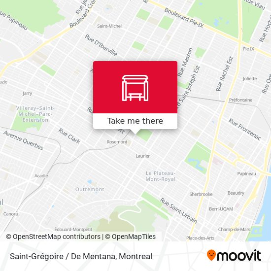 Saint-Grégoire / De Mentana map