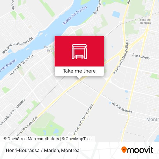 Henri-Bourassa / Marien map