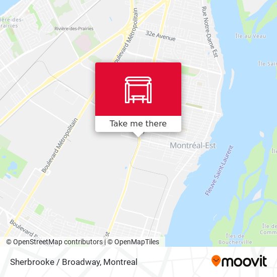 Sherbrooke / Broadway map