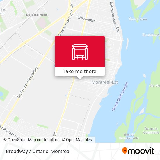 Broadway / Ontario map