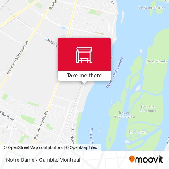 Notre-Dame / Gamble map