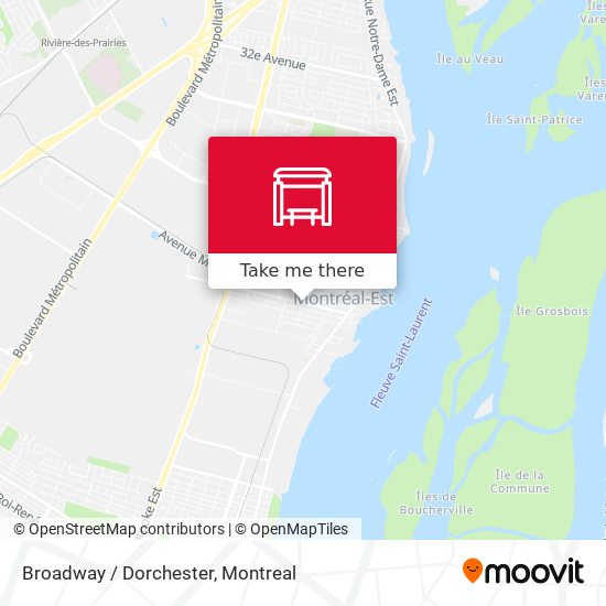 Broadway / Dorchester map