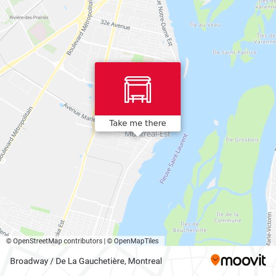 Broadway / De La Gauchetière map