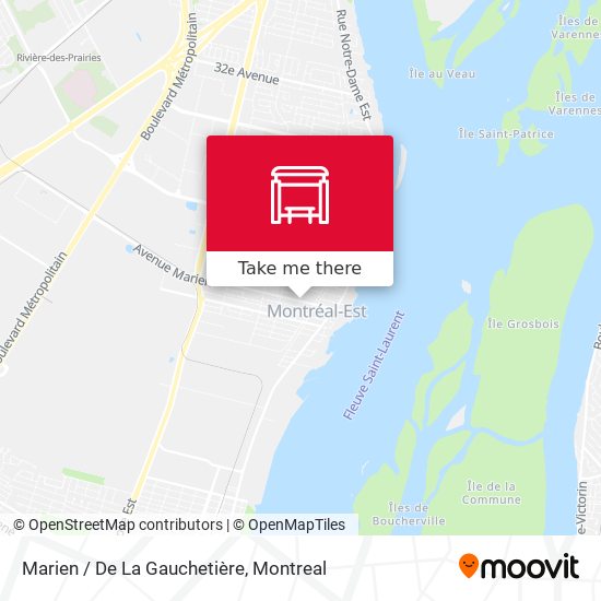 Marien / De La Gauchetière map