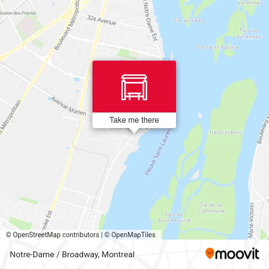 Notre-Dame / Broadway map