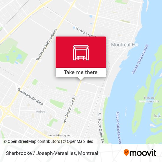 Sherbrooke / Joseph-Versailles map