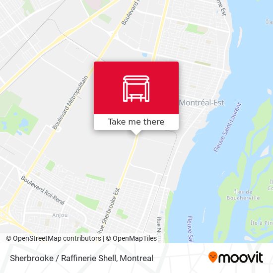 Sherbrooke / Raffinerie Shell map