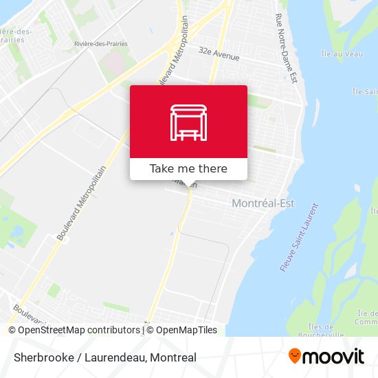 Sherbrooke / Laurendeau map