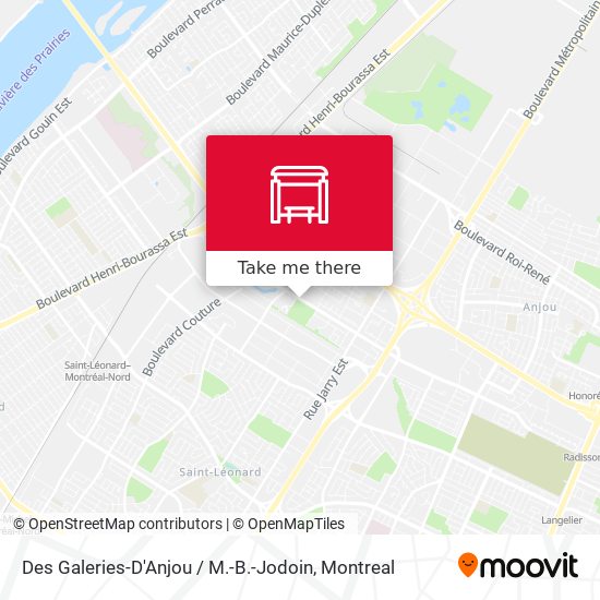 Des Galeries-D'Anjou / M.-B.-Jodoin map