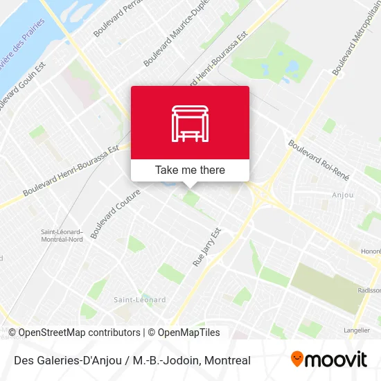 Des Galeries-D'Anjou / M.-B.-Jodoin map