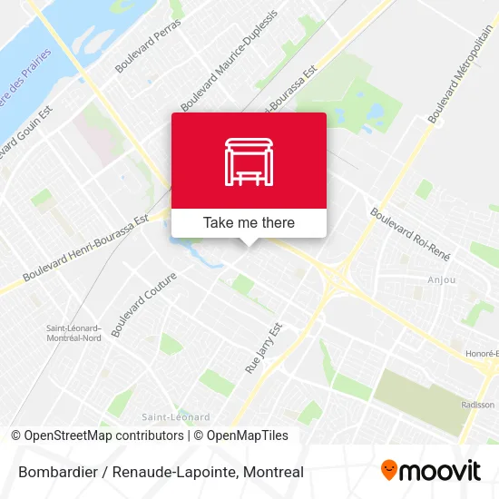 Bombardier / Renaude-Lapointe map