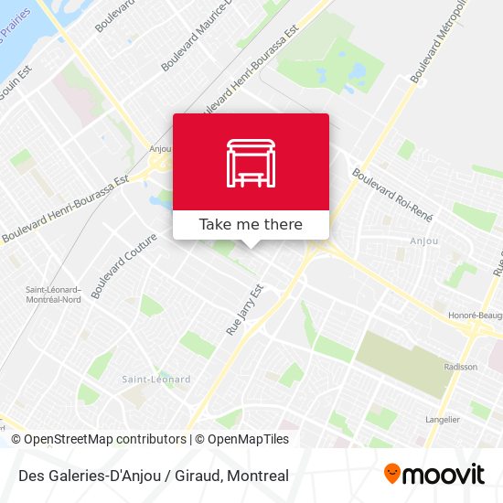 Des Galeries-D'Anjou / Giraud map