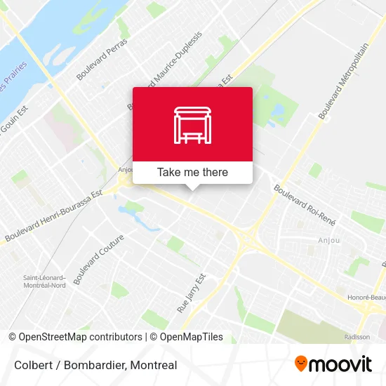 Colbert / Bombardier map